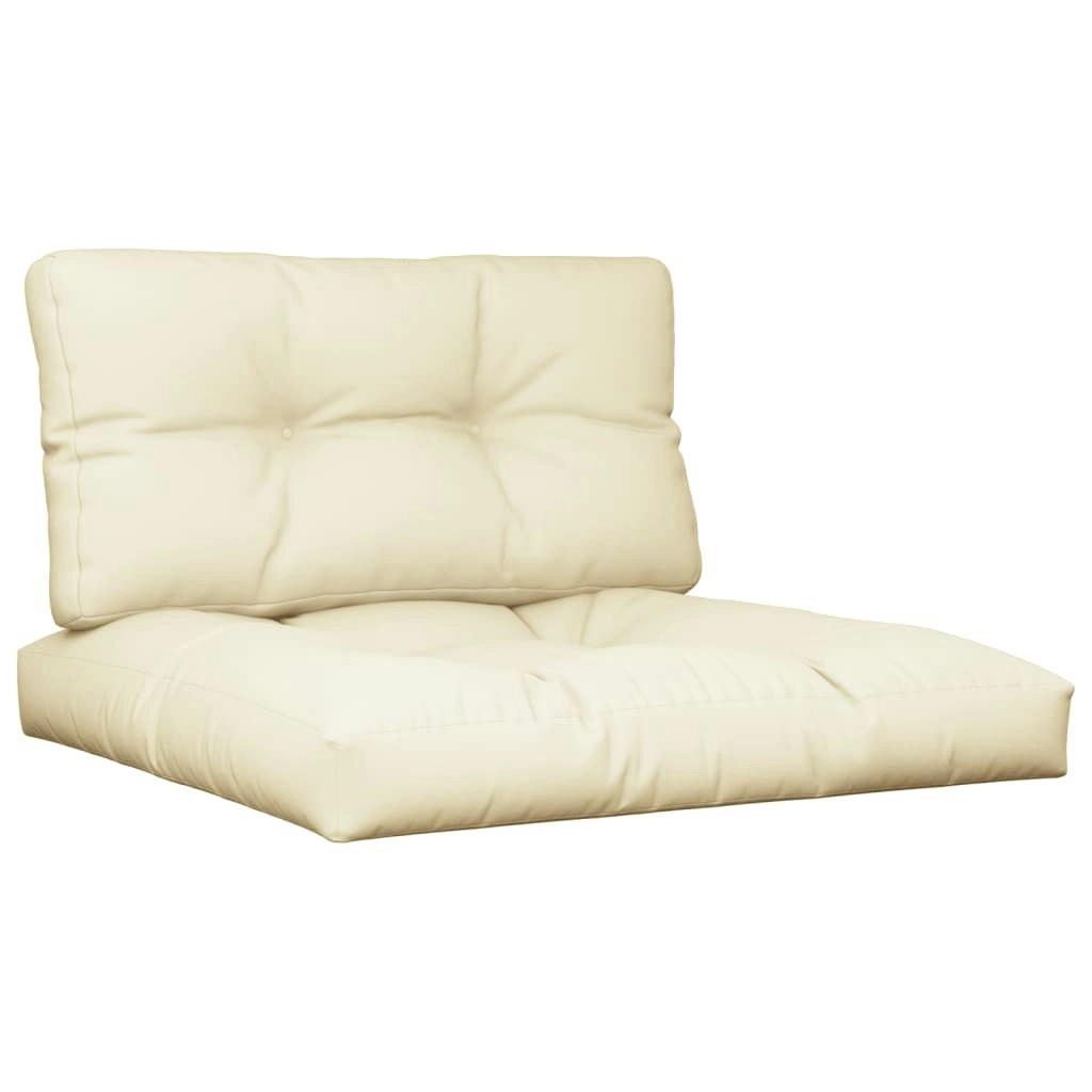 Pallet Cushions 2 pcs Cream Fabric 360713