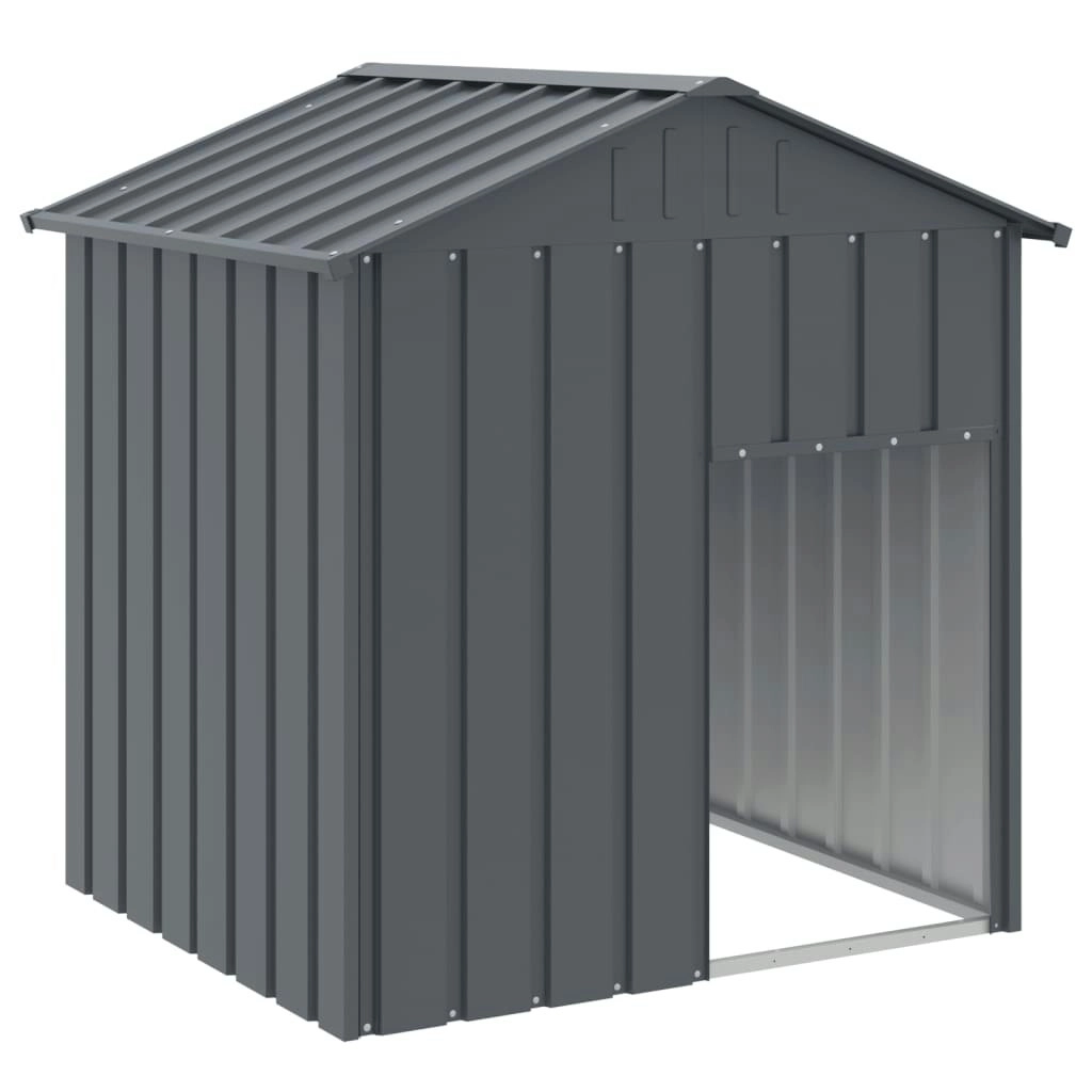 Dog House with Roof Anthracite 117x103x123 cm Galvanised Steel 172349