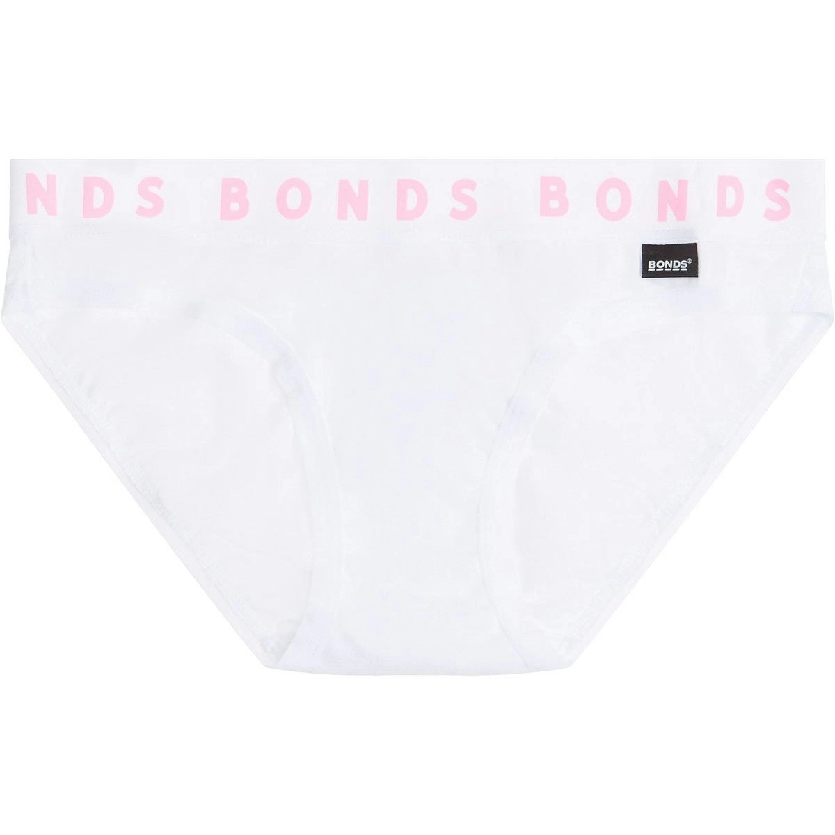 5 x Bonds Girls Stretchies Bikini Underwear Brief Kids Undies Knickers White