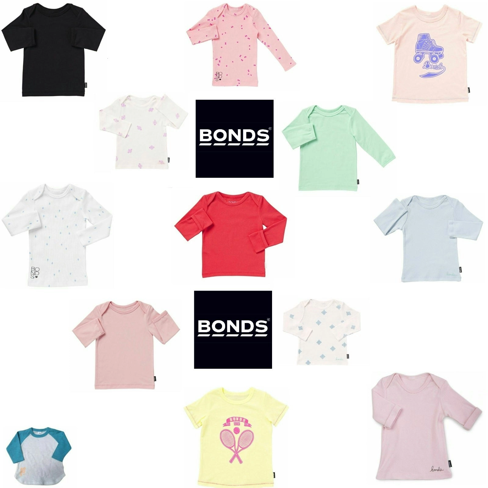 Bonds Baby Tops / Tee Shirts T-Shirts Toddler Kids Top Sleeves Child Girls Boys