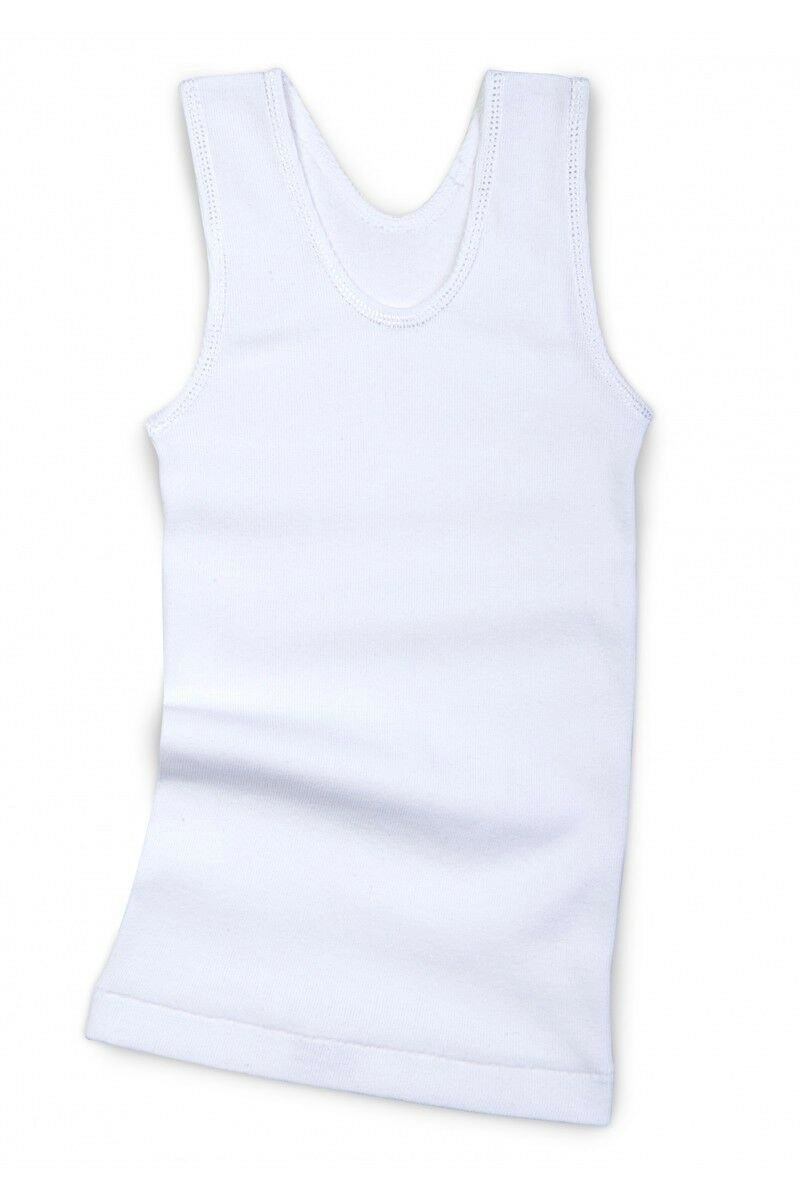 3 x Bonds Boys Kids White Chesty Vest Cotton Singlets