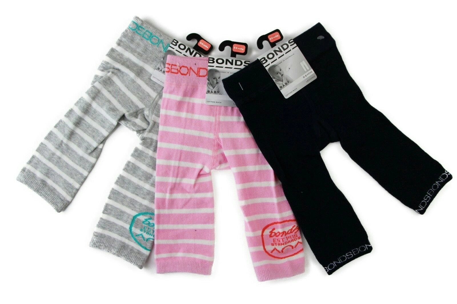 3 x Bonds Baby Classics Legging Leggings Boy Girl Toddler Pants