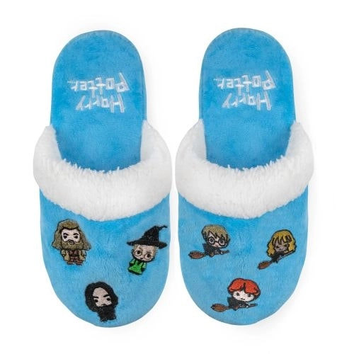 Kids Boys Girls Harry Potter & Friends Hogwarts Kawaii Slippers Light Blue