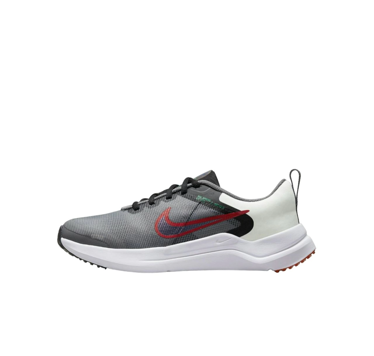 Kids Nike Downshifter 12 Next Nature Dark Grey/ Red Athletic Shoes