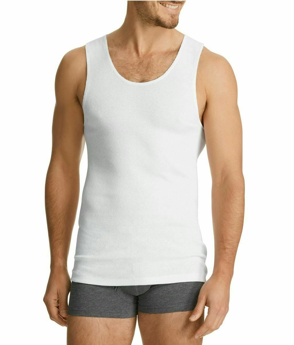 6 x Bonds Chesty Mens Singlets - White