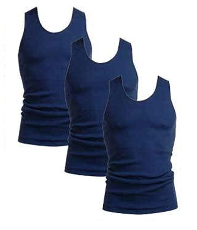 Bonds 3 Mens Chesty Athletic Singlets Tops Singlet Navy Underwear Singlet Top