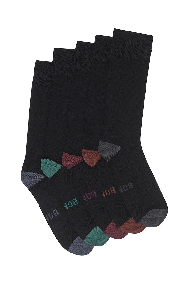 15 Pairs X Mens Bonds Business Socks Bamboo Black Crew Socks Work 20K