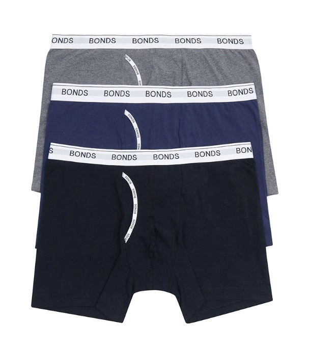 12 X Bonds Mens Guyfront Mid Trunk Underwear - 01K