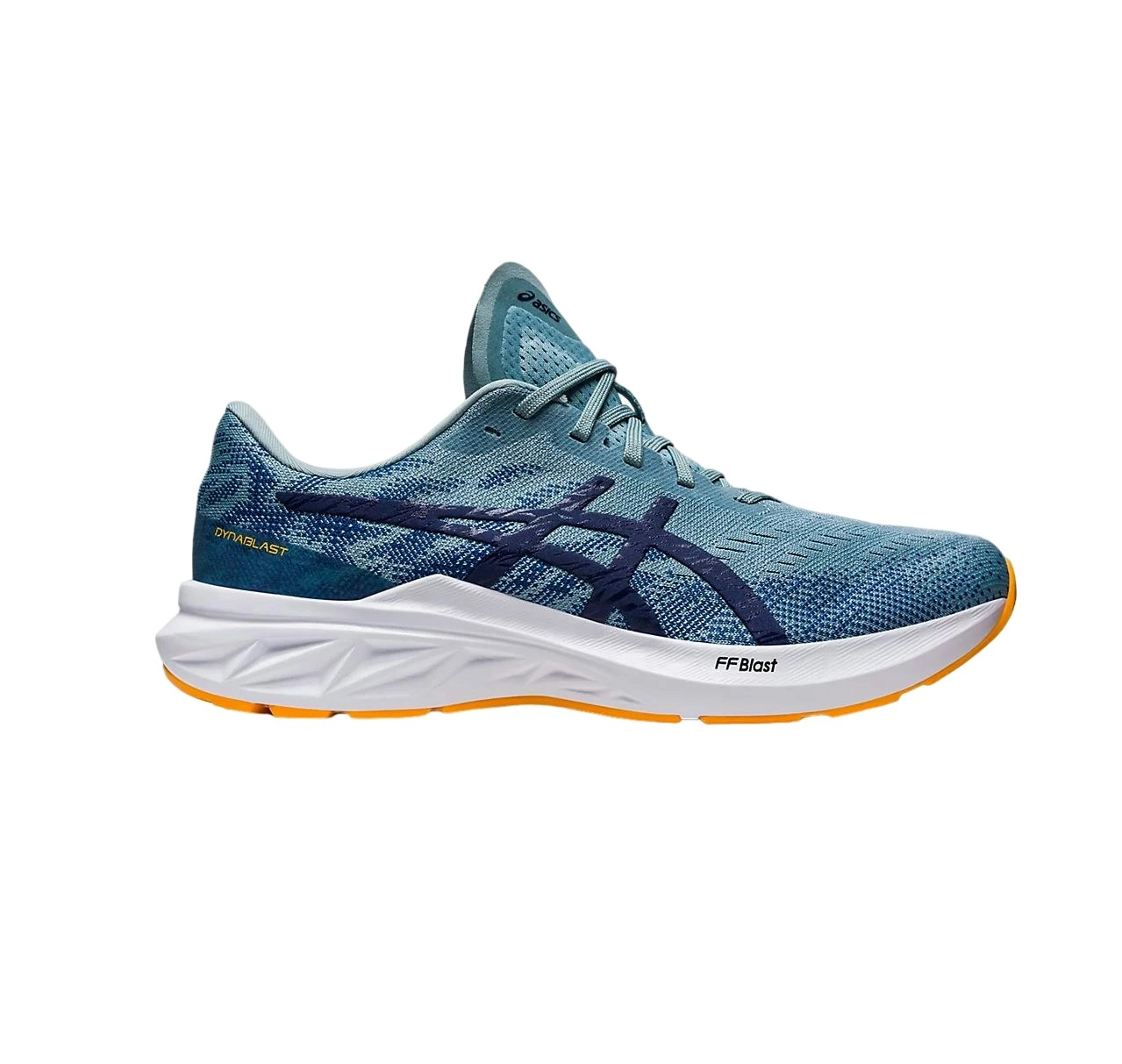 Mens Asics Dynablast 3 Light Steel/ Deep Ocean Athletic Running Shoes