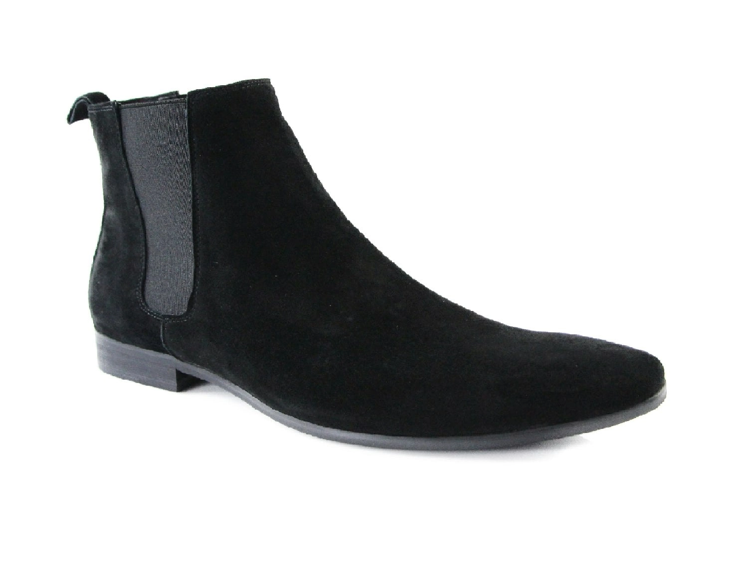 Mens Zasel Andreas Black Suede Leather Boots