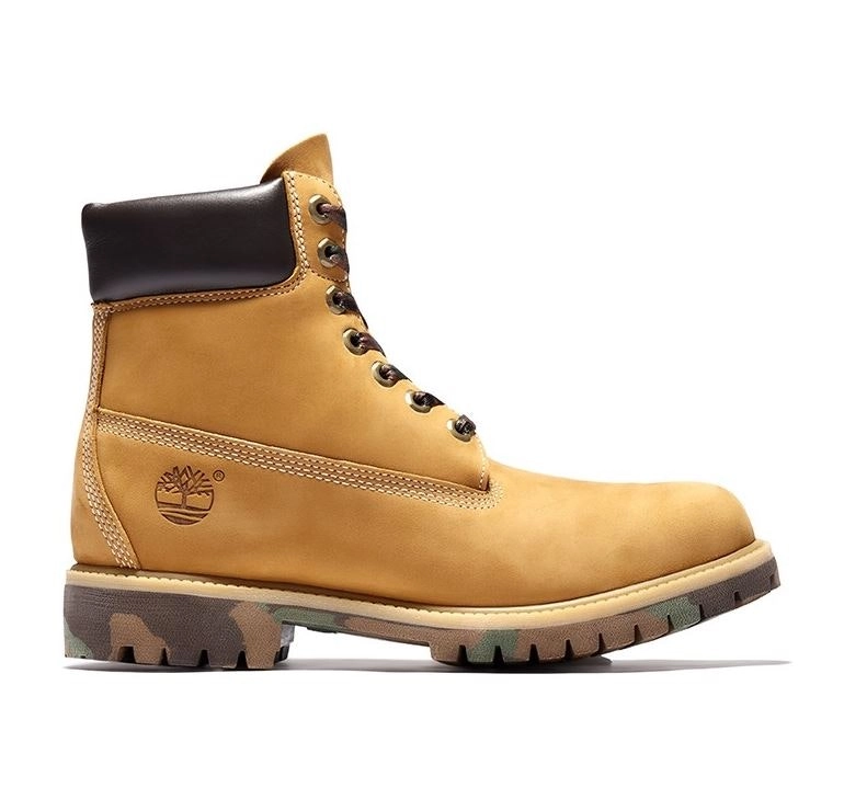 Timberland Mens 6-Inch Premium Wide Wheat Nubuck Waterproof Boots