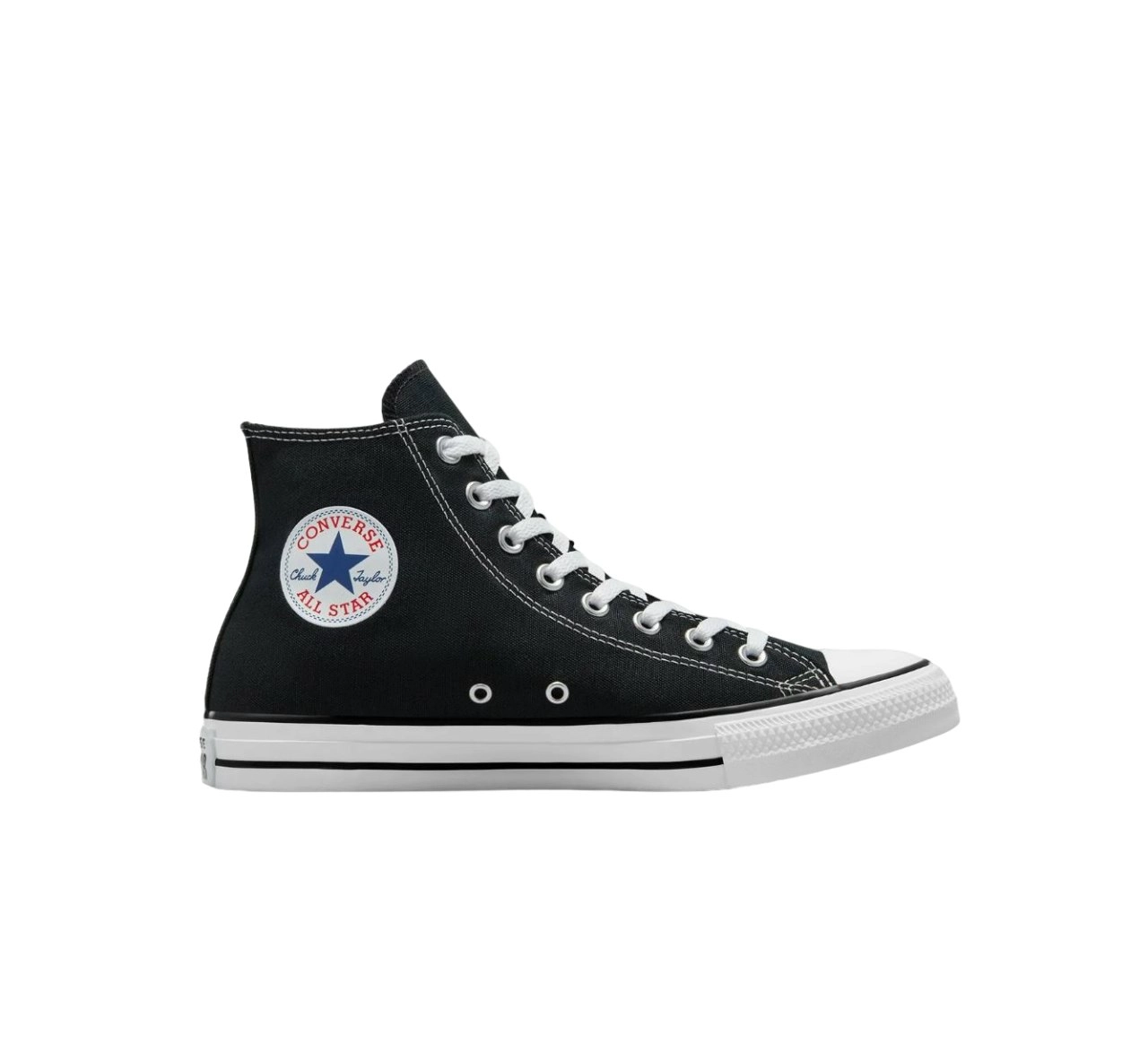 Unisex Converse Chuck Taylor All Star Classic High Top Black Canvas Shoes