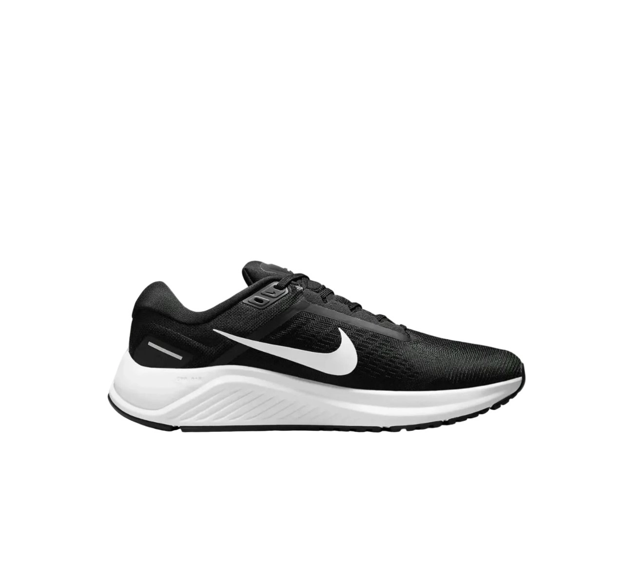 Mens Nike Air Zoom Structure 24 Black/ White Athletic Shoes