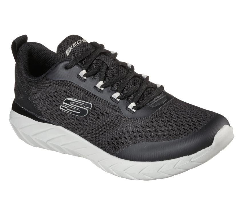 Mens Skechers Overhaul 2.0 - Decodus Black Lace Up Active Shoes