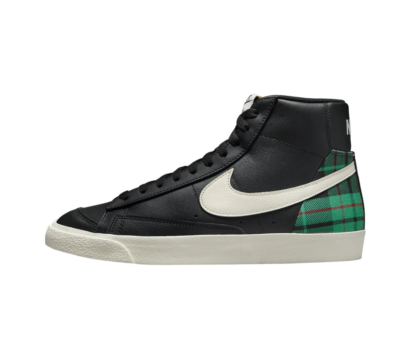 Mens Nike Blazer Mid 77 Black/ Green Athletic Shoes