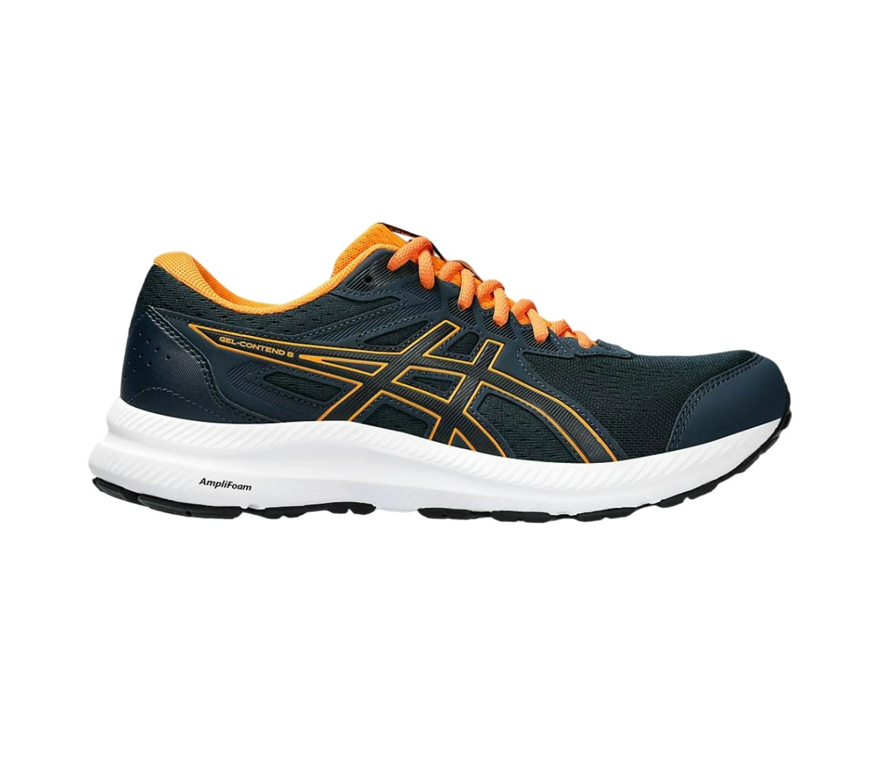 Mens Asics Gel-Contend 8 French Blue/ Bright Orange Athletic Running Shoes