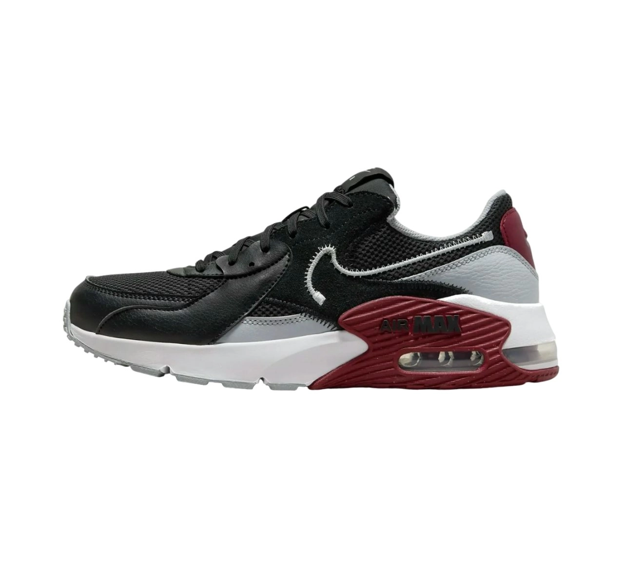 Mens Nike Air Max Excee Black/ Grey/ Red Athletic Shoes