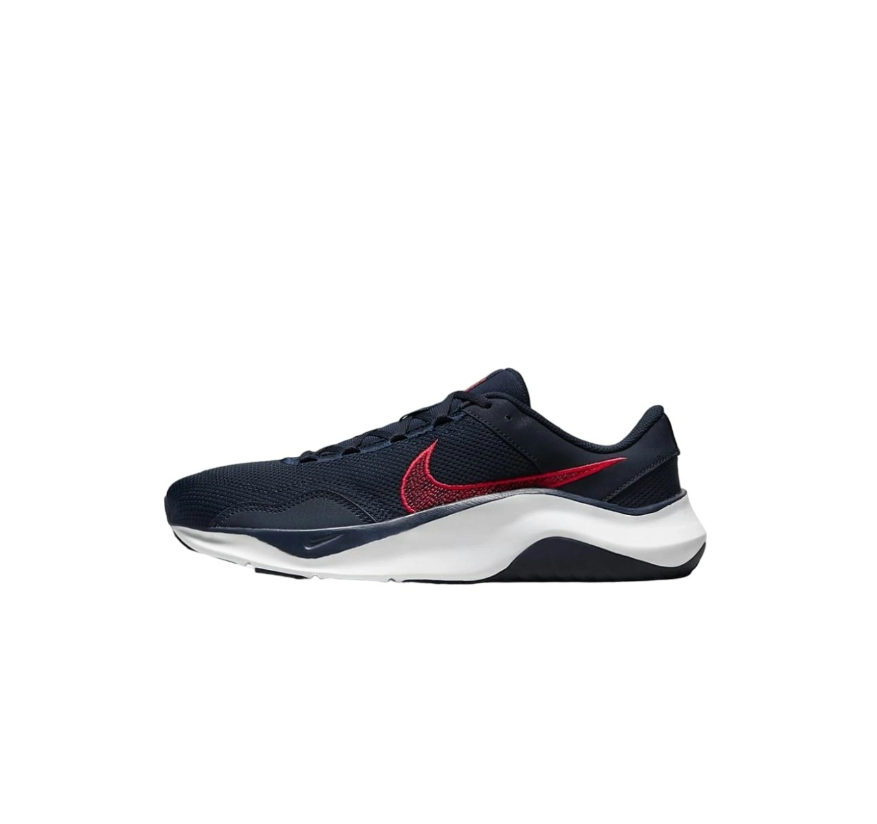 Mens Nike Legend Essential 3 Next Nature Navy/ Red Athletic Workout Shoes