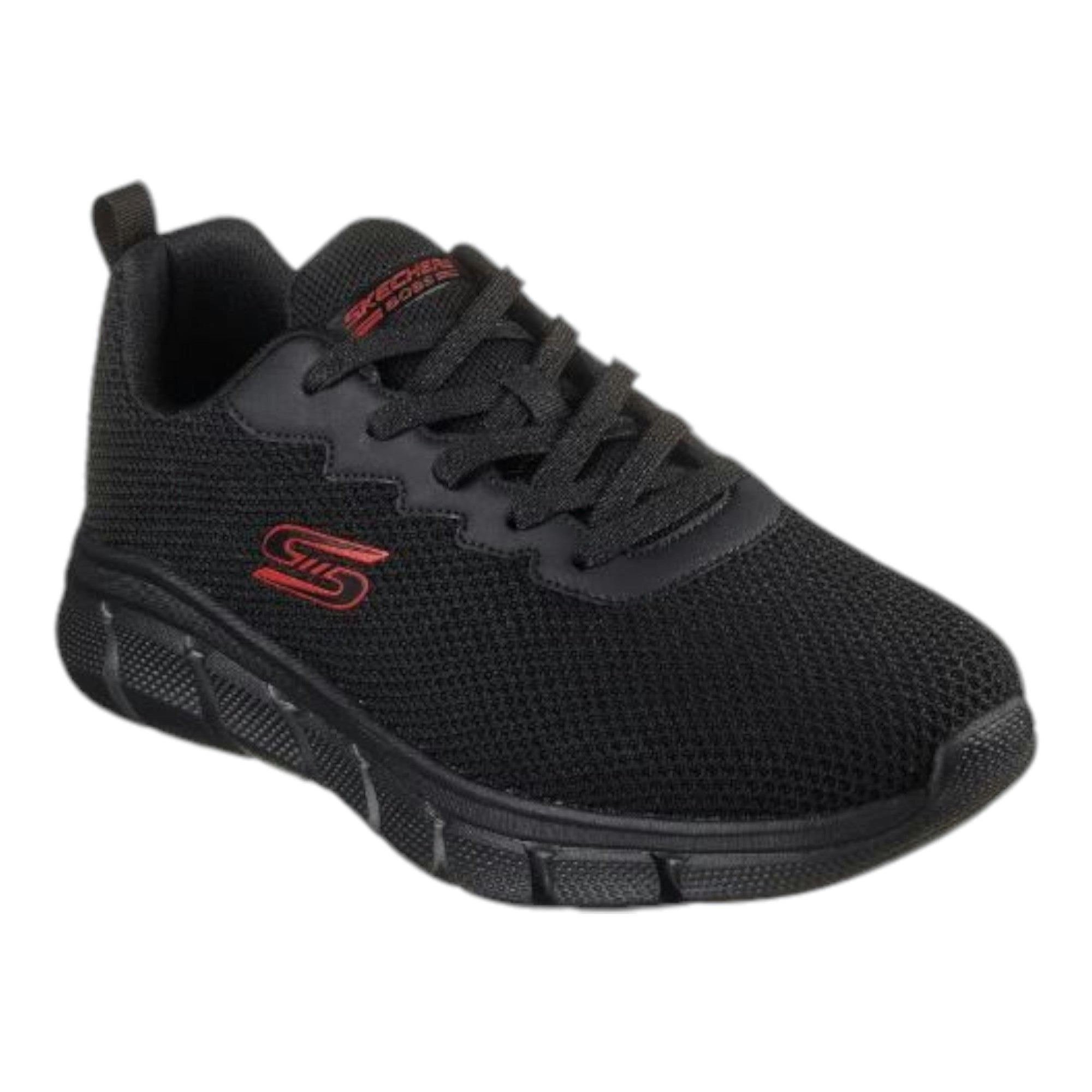 Mens Skechers Bobs Sport B Flex - Chill Edge Black/Black Sneaker Shoes