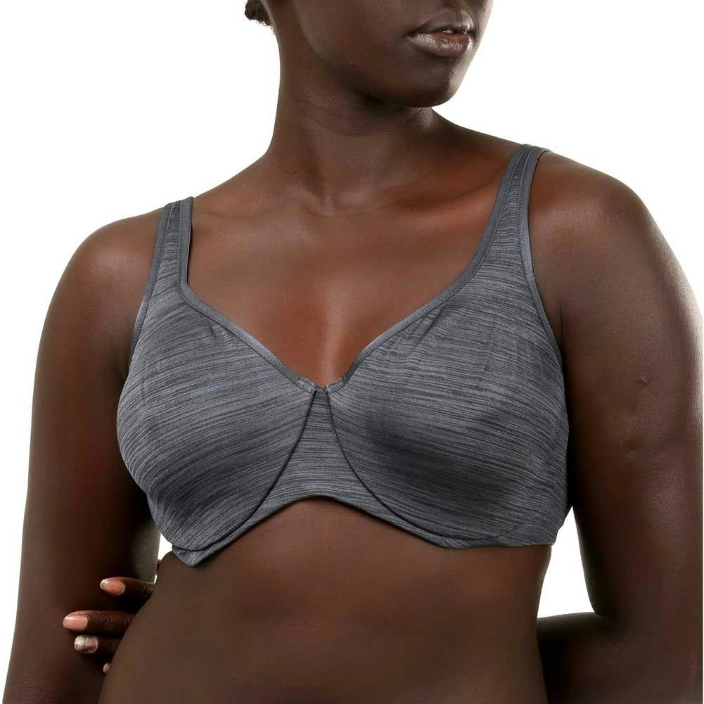 5 x Hestia Womens Smoothing Minimiser Lightweight Bra Charcoal