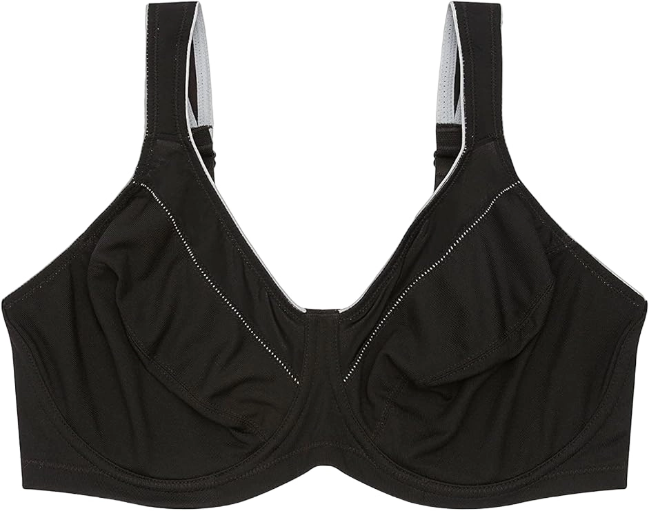 5 x Hestia Womens Everyday Active Underwire Sports Bra Black