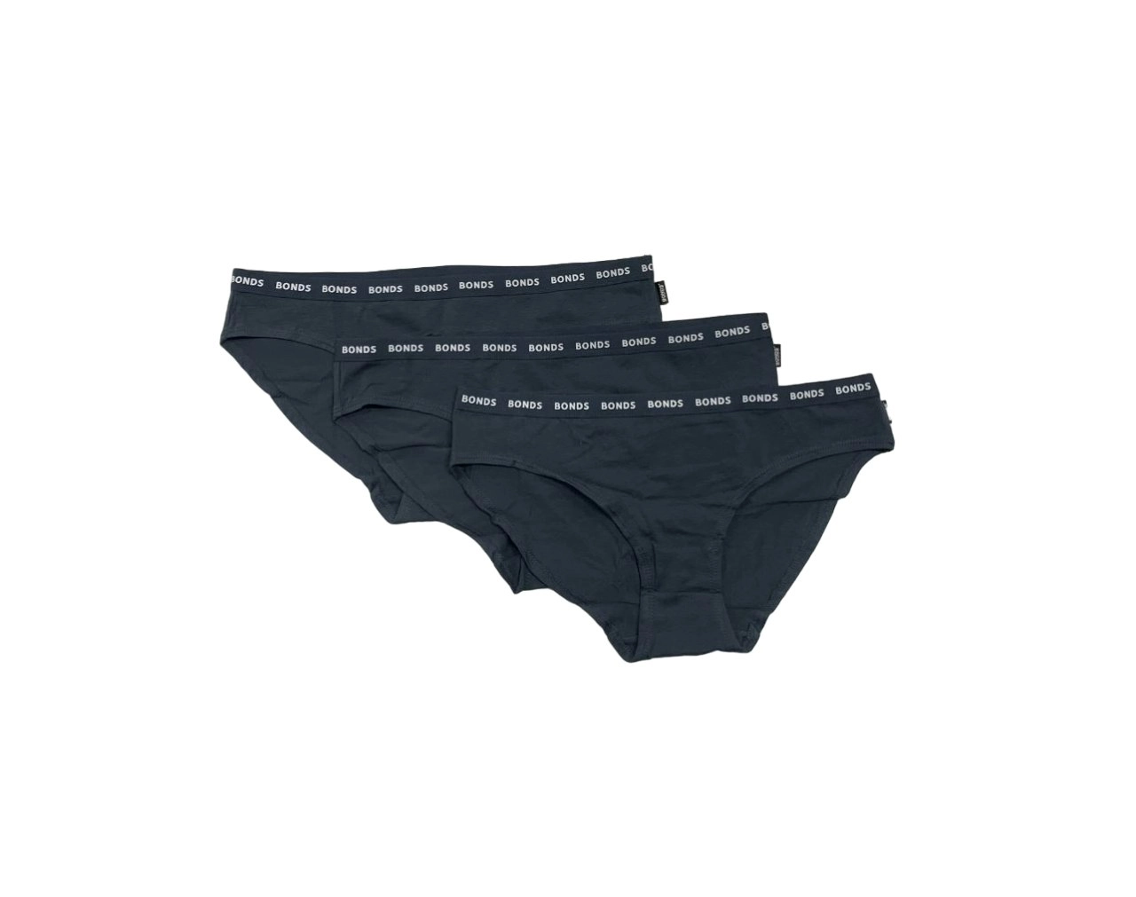 3 x Womens Bonds Everyday Bikini Underwear Undies Charcoal