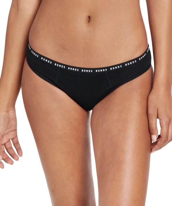 Bonds Womens Bloody Comfy Period Bikini Heavy Days Underwear Black