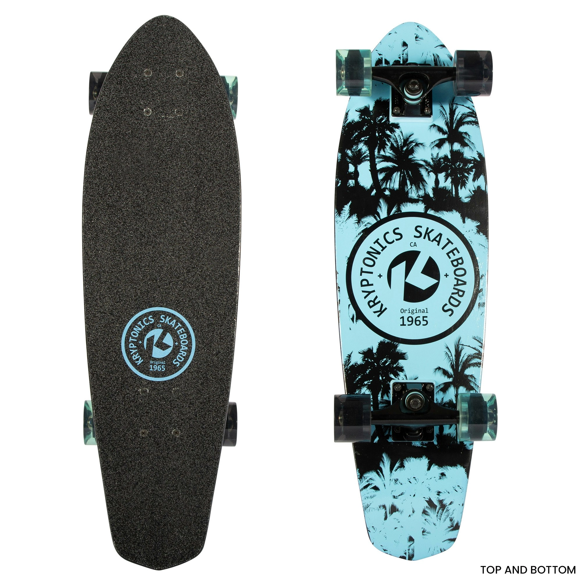 Kryptonics 28-inch Cruiser Board Skateboard - Negative