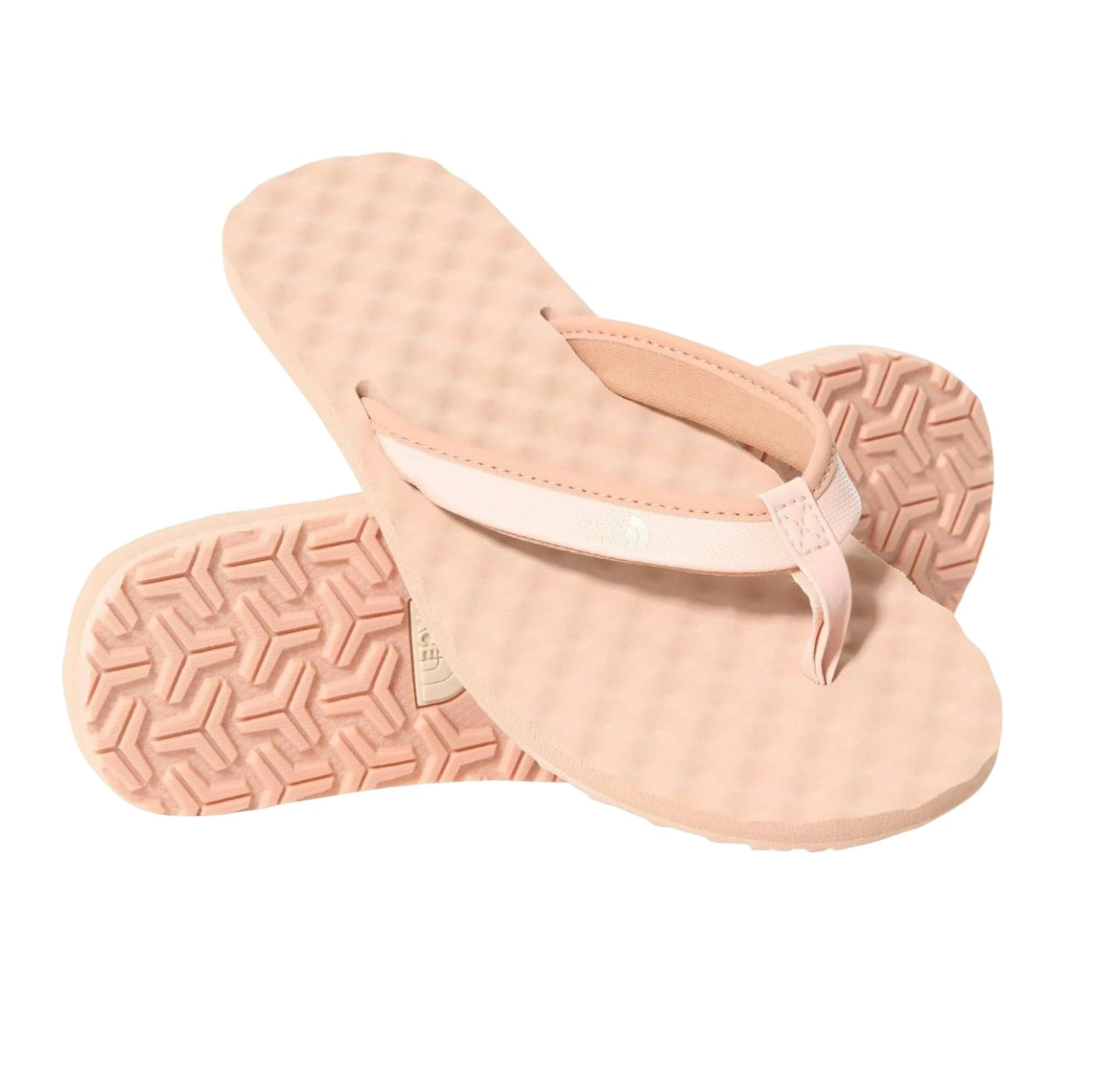 Women The North Face Base Camp Mini Ii Flip-Flops Crème Pink Thongs