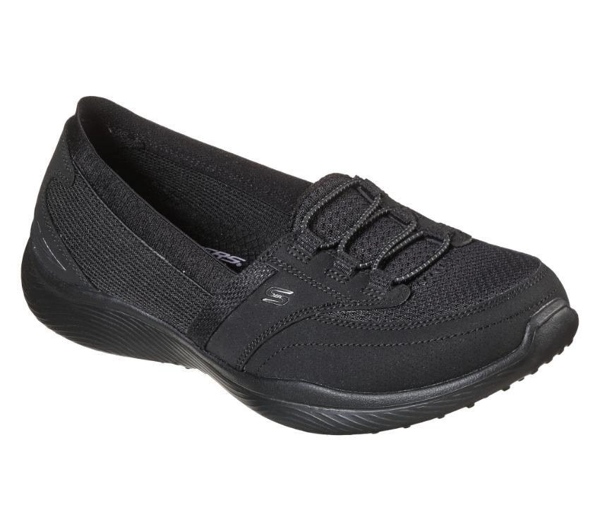 Womens Skechers Microburst 2.0 - Savvy Poise Black/Black Running Sport Shoes