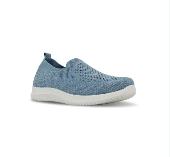 Womens Bellissimo Laken Light Blue Slip On Sneaker Shoes