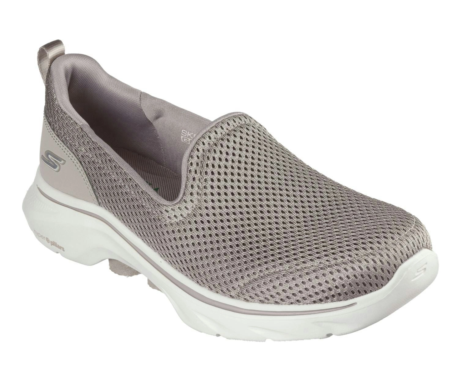 Womens Skechers Go Walk 7- Razi  Taupe Walking Shoes