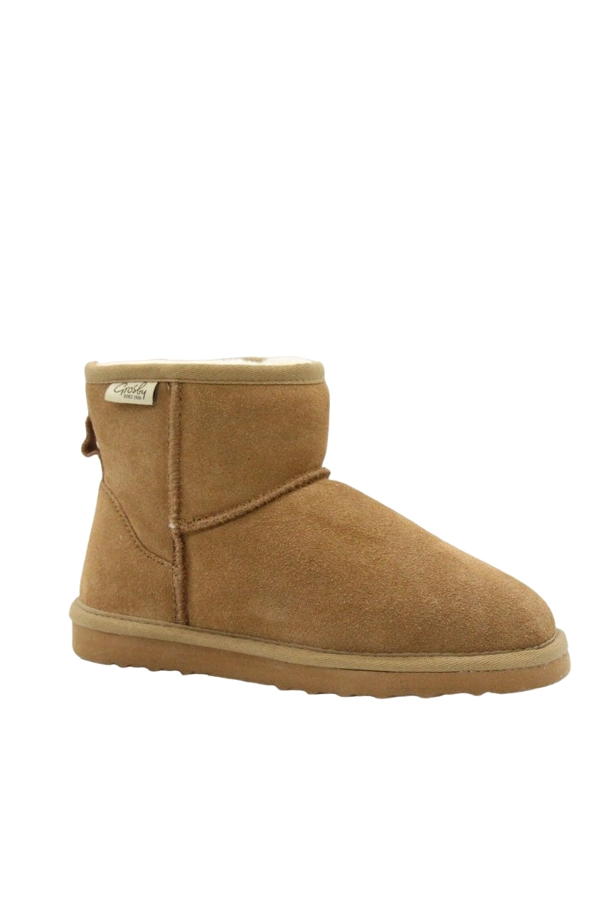 Ugg Boots Suede Womens Leather Sheepskin Grosby Jillaroo Chestnut Slippers