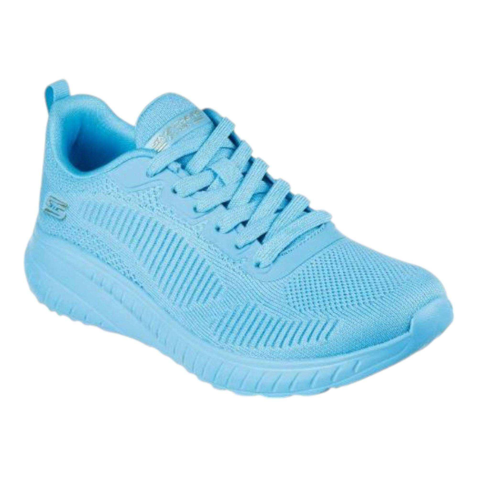 Womens Skechers Bobs Sport Squad Chaos - Cool Rythms Aqua Sneaker Shoes