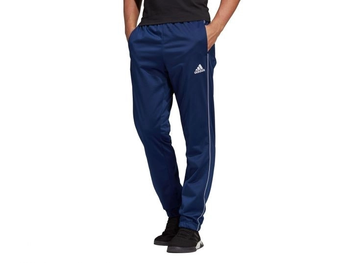 3 x Mens Adidas Core 18 Pes Trackie Pant Training Bottoms Dark Blue/White