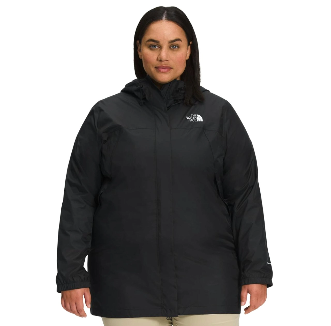 Womens The North Face Antora Parka Waterproof Black Jacket