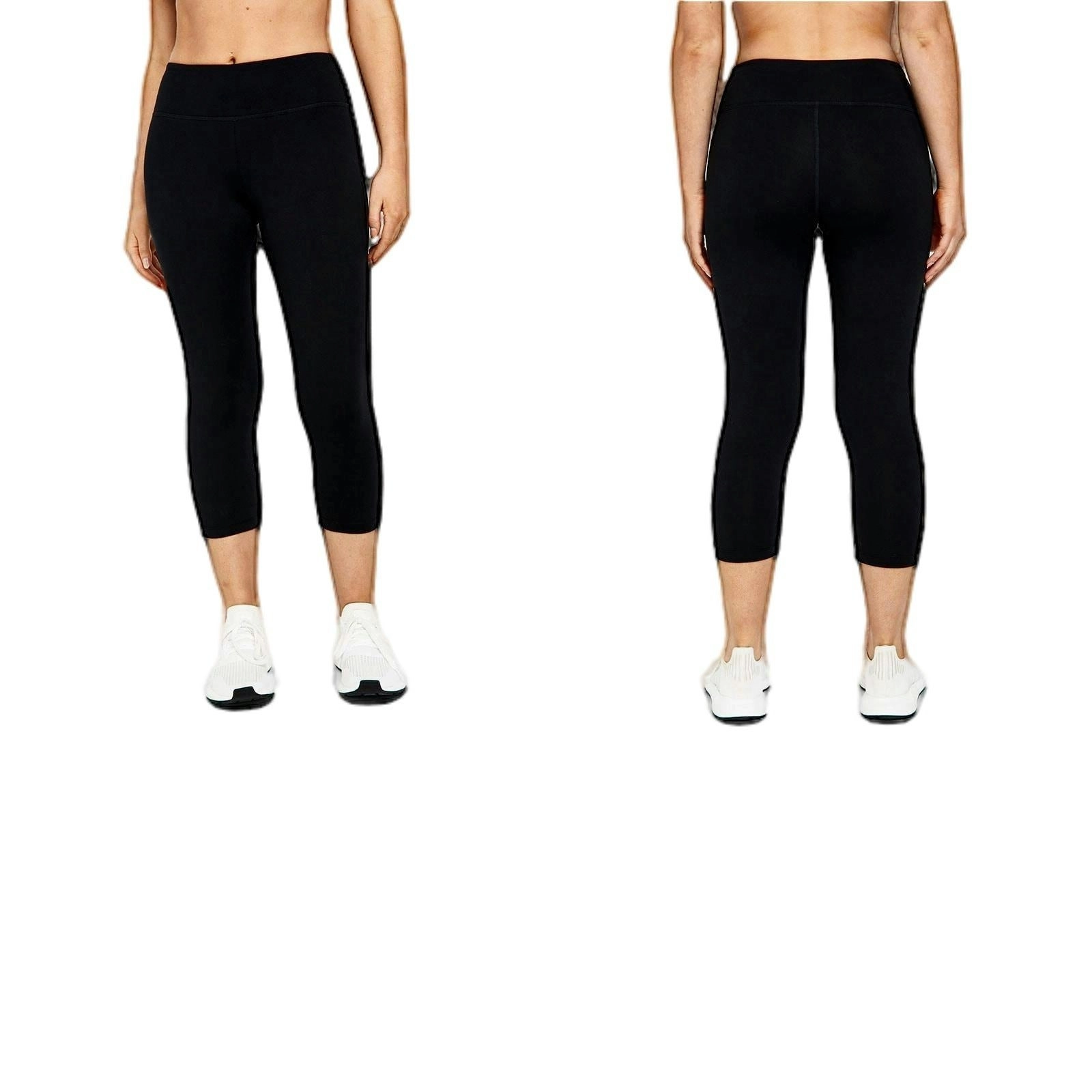 Bonds Everyday Sport 3/4 Leggings - Leggings Black Womens Ladies Three Quarter