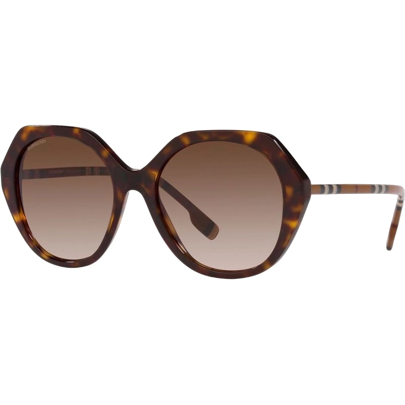 Womens Burberry Sunglasses Be4375 Vanessa Dark Havana Brown Sunnies