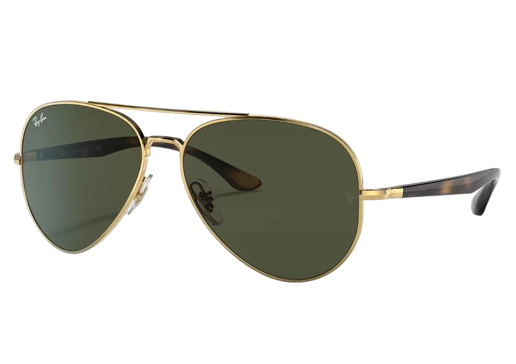 Mens Ray Ban Sunglasses Rb3675 Polished Gold/ Green Sunnies