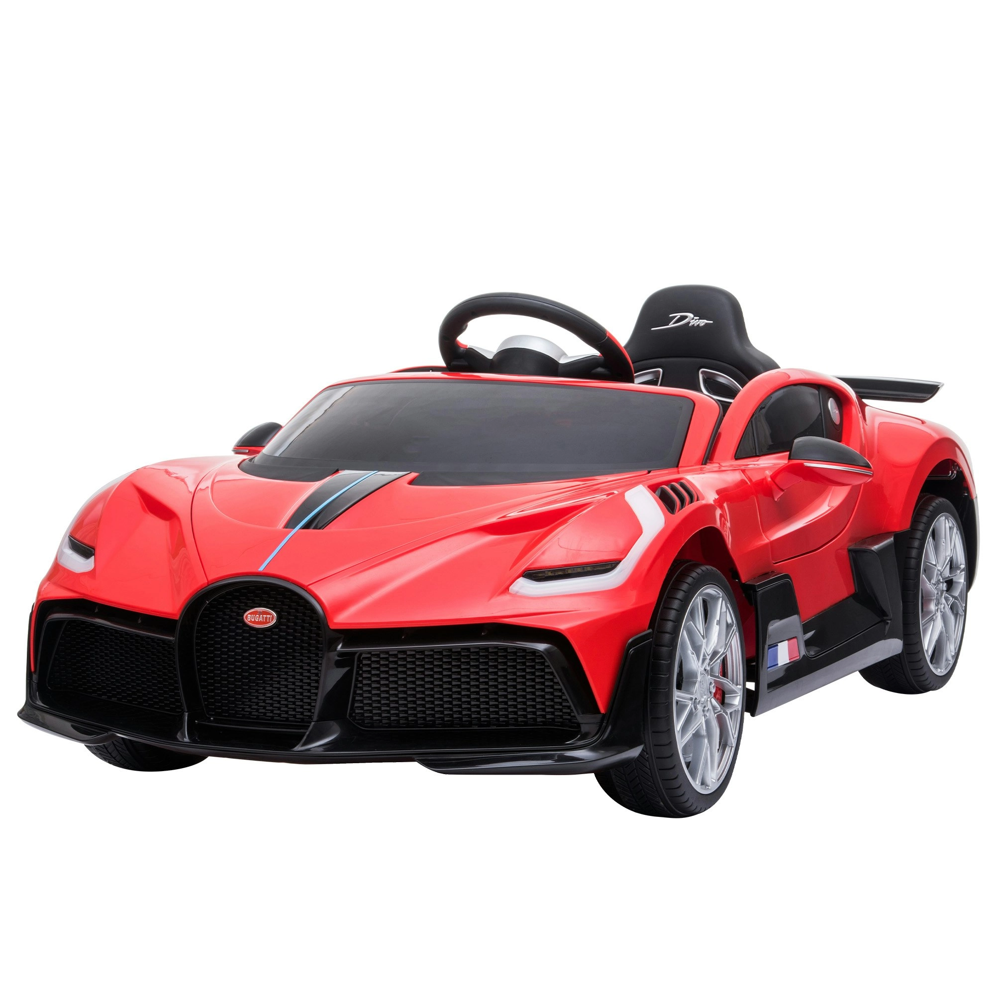 Licensed Bugatti Divo Electric Kids Ride-on Car  - Red