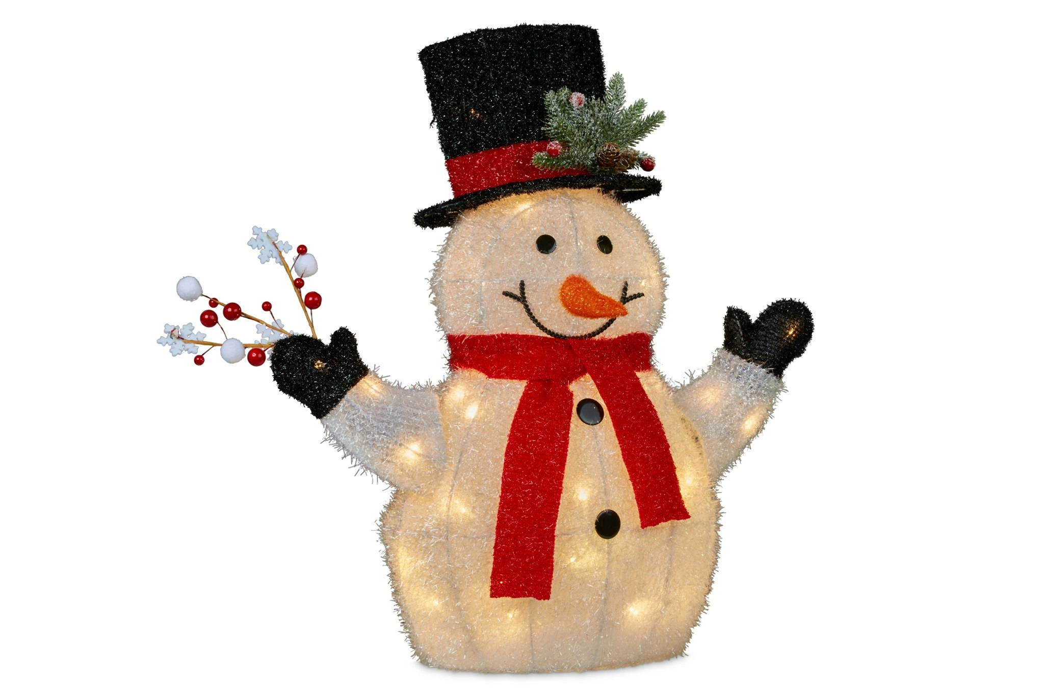 56cm Christmas Snowman with Lights