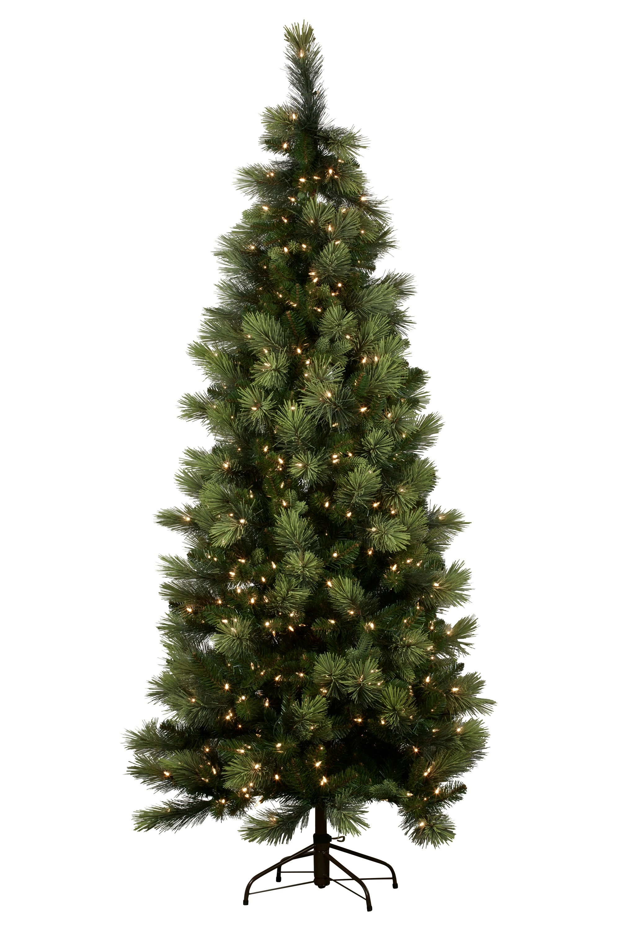 7.5ft Christmas Tree with Lights - Slimline Carolina Pine