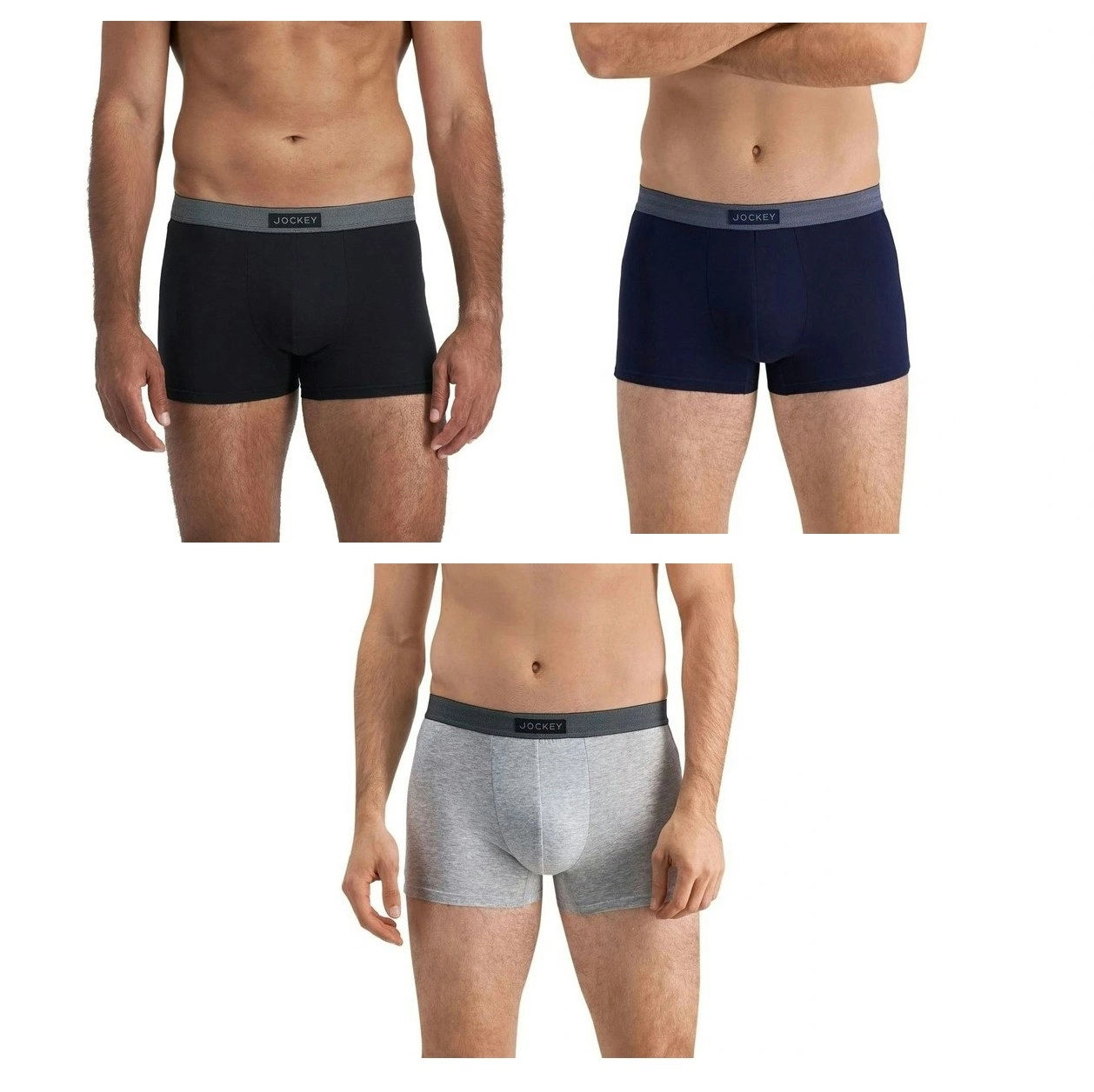 12 X Mens Jockey Comfort Classics Cotton Trunks Underwear Mixed Pack