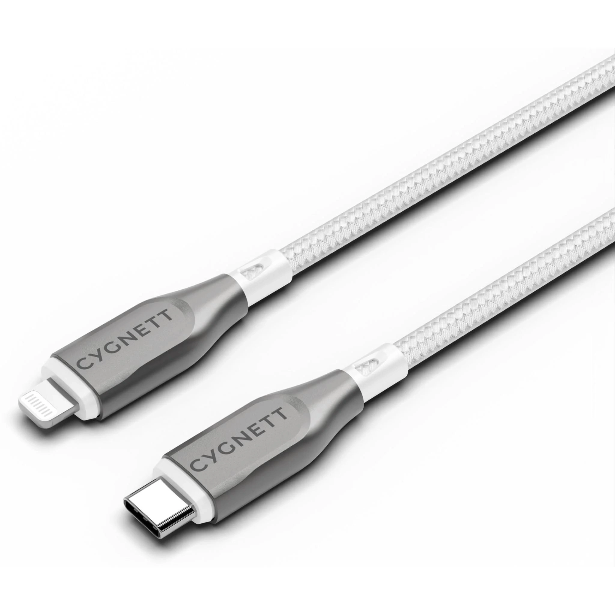 Cygnett Armoured Lightning To Usb-c Cable 1m - White