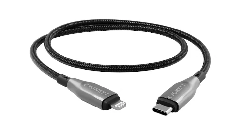 Cygnett 1m Armored Lightning Cable To Usb-c - Black