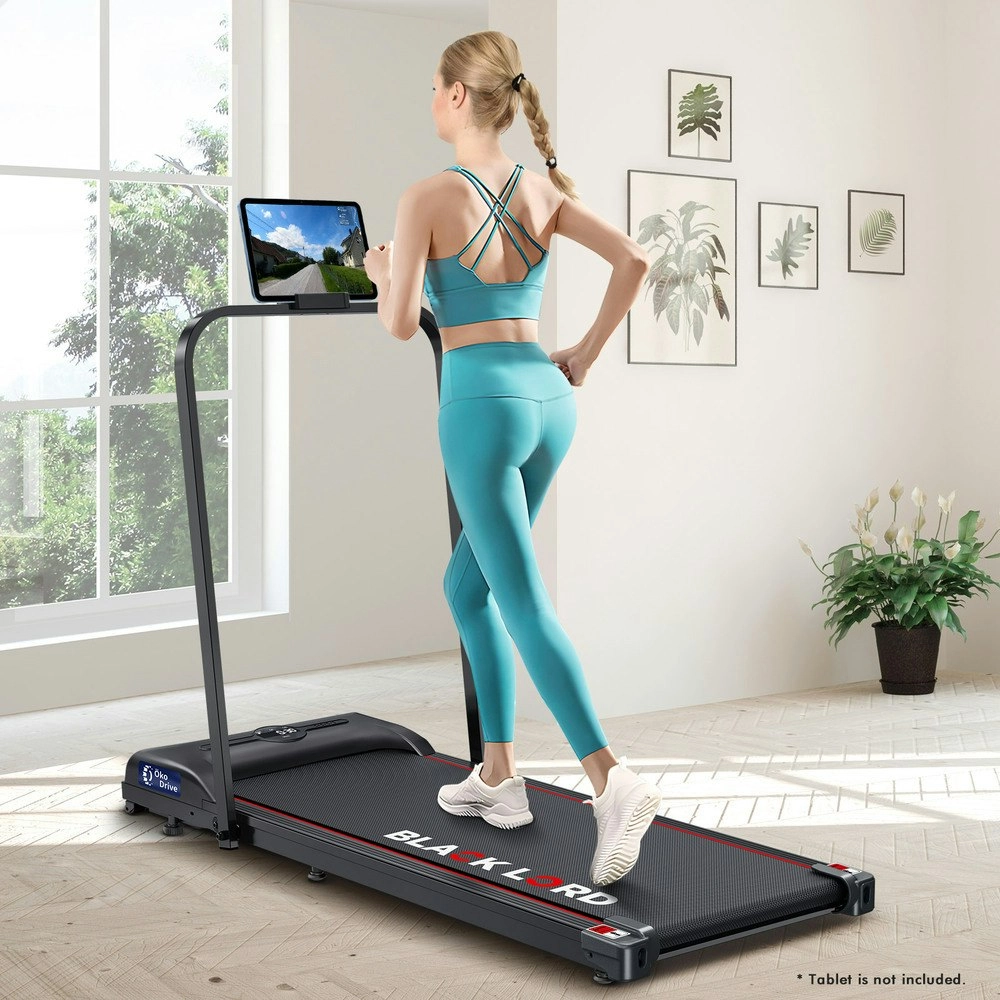 Black Lord Treadmill Electric Walking Pad Foldable Fitness Machine Home Gym