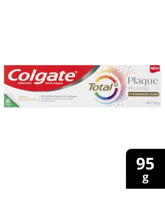 Colgate Toothpaste Total Plaque Release Gentle Fragrant Mint 95g