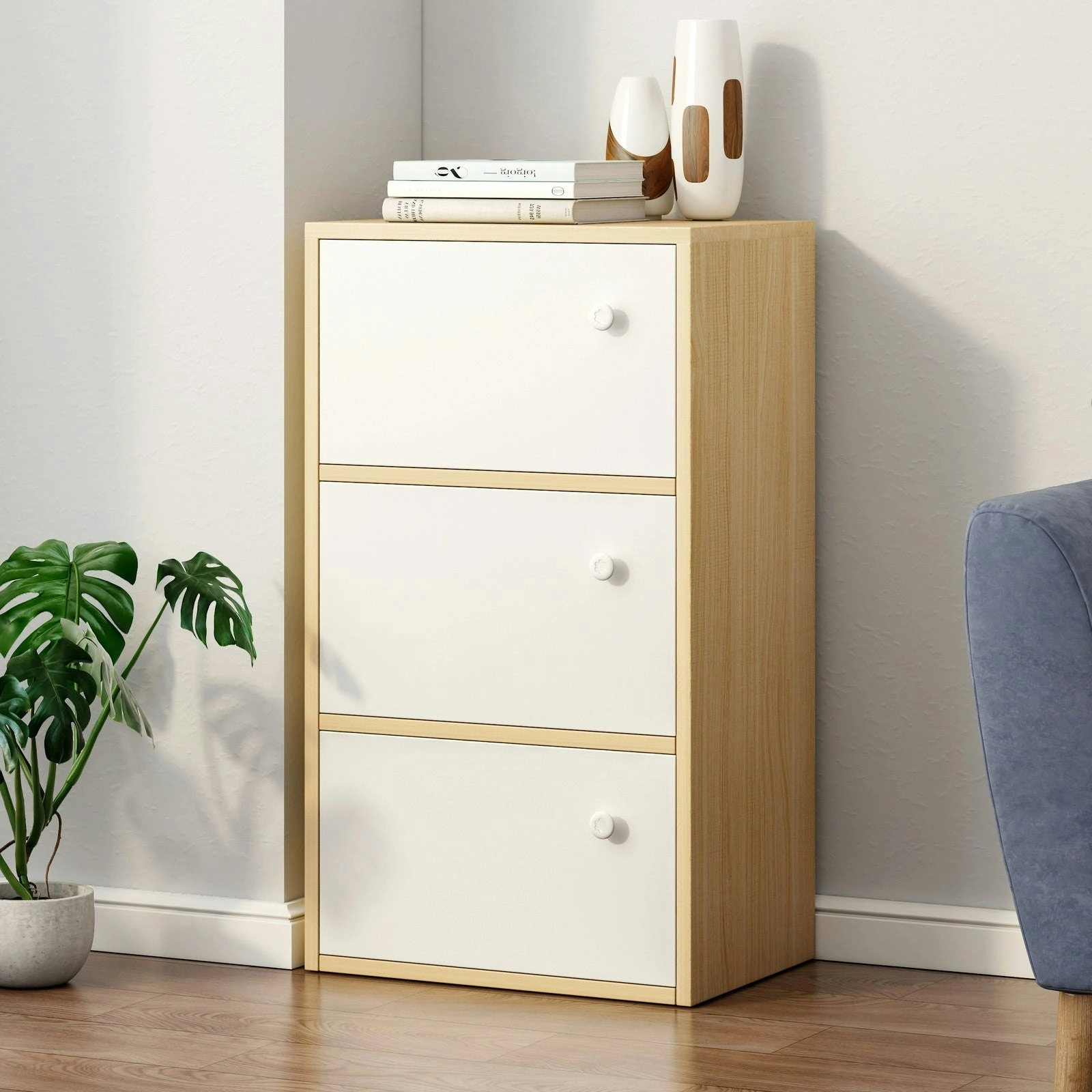 Avidity Utility Storage Cabinet Tallboy Bedside Table