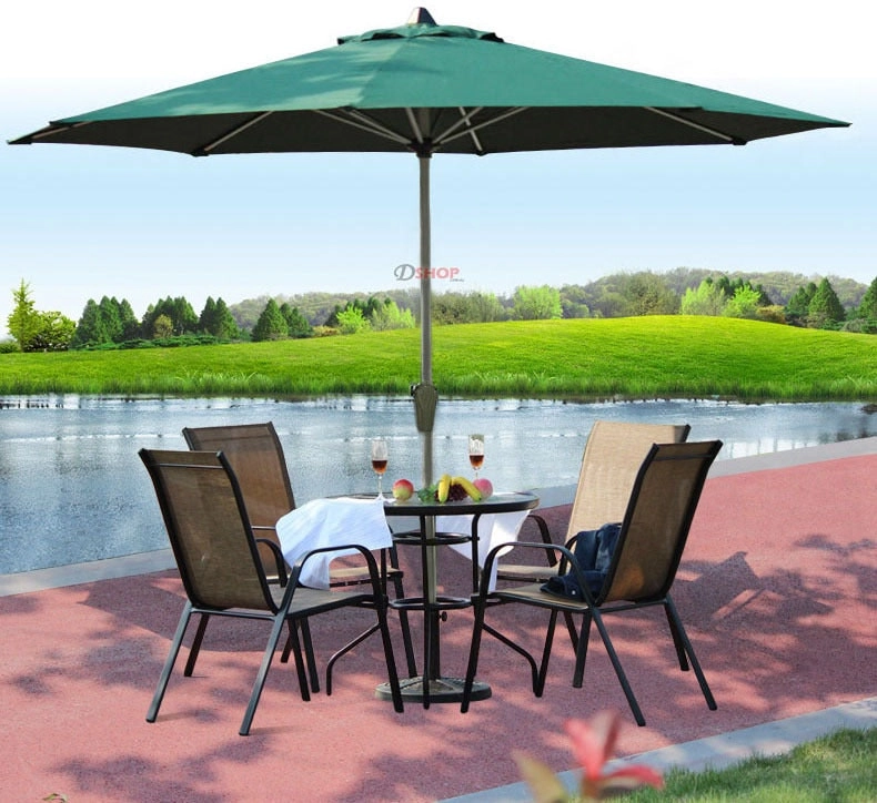 Alfresco 3m Steel Outdoor Umbrella (Green)