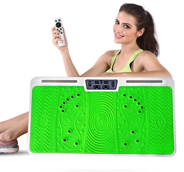 Vibration Fitness Machine Body Shaper Platform Green